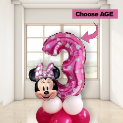 50% OFF: Minnie Mouse Choose an Age Airfill Balloon Stand